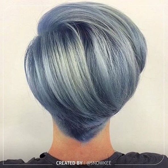Image of woman with aqua hair created using Wella Professionals products