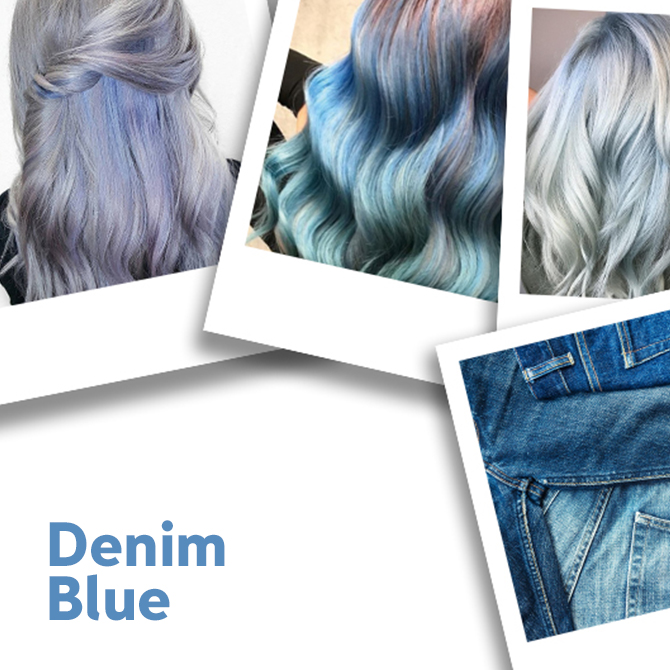 What is the color of Denim Blue ?