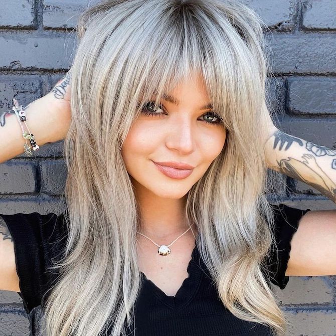 50 Prettiest Long Layered Haircuts with Bangs for 2023  Hair Adviser