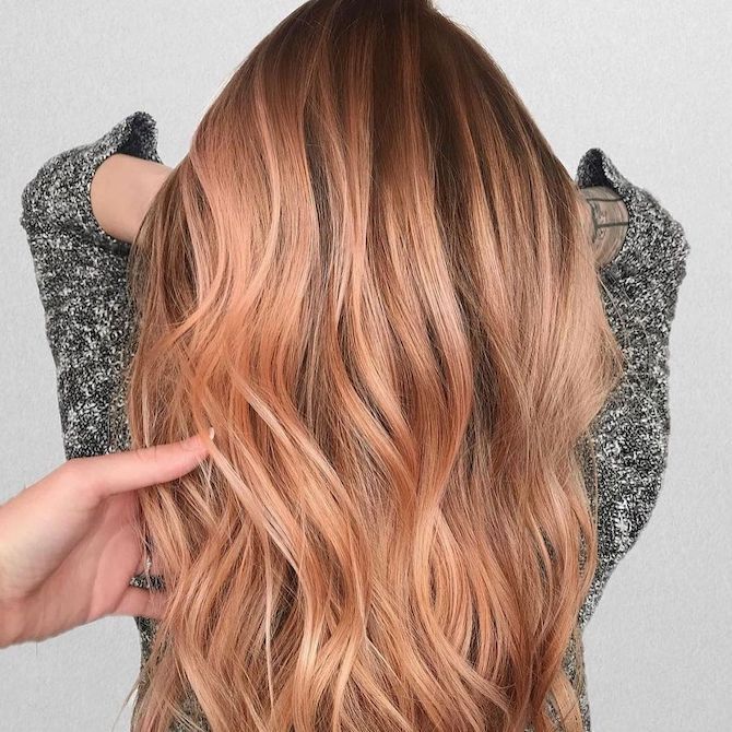 Trending Now: Cinnamon Red Balayage Hair Color