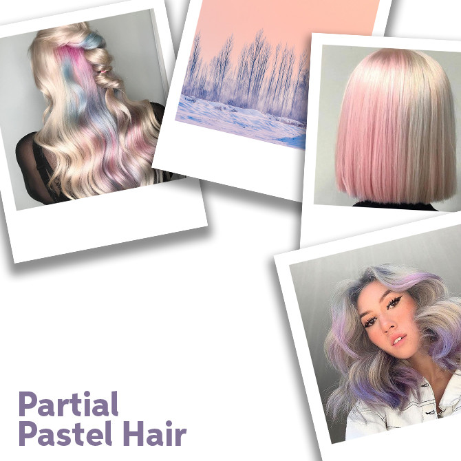 Partial Pastel Hair Colour Formulas