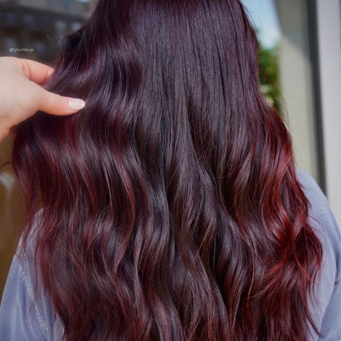 Share 156+ red purple hair latest