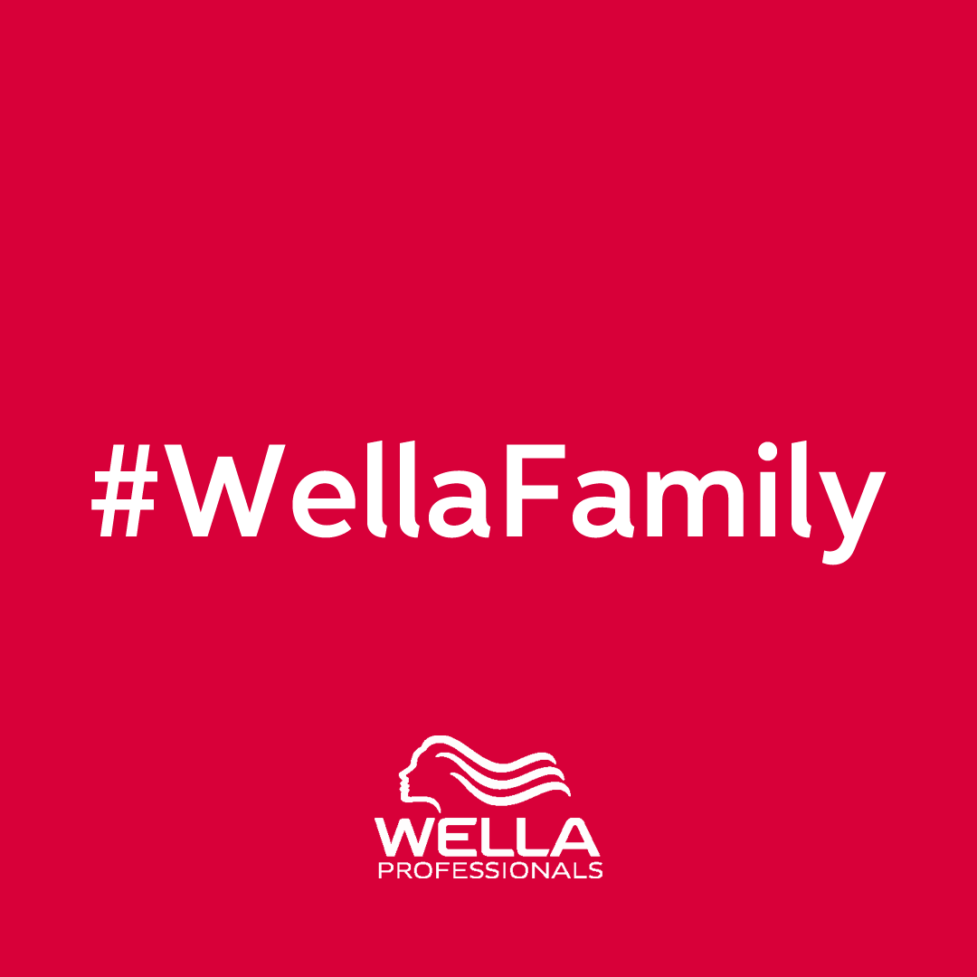Red #WellaFamily logo