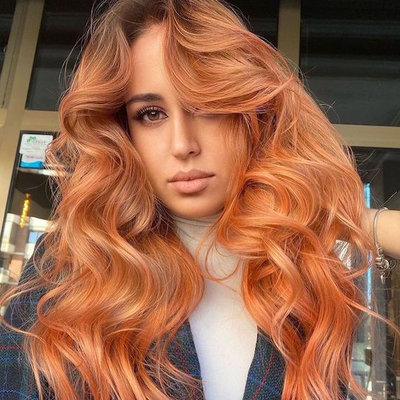 Trending Now: Cinnamon Red Balayage Hair Color