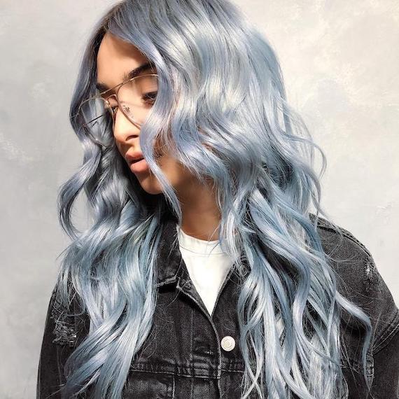 30 Icy Light Blue Hair Color Ideas for Girls