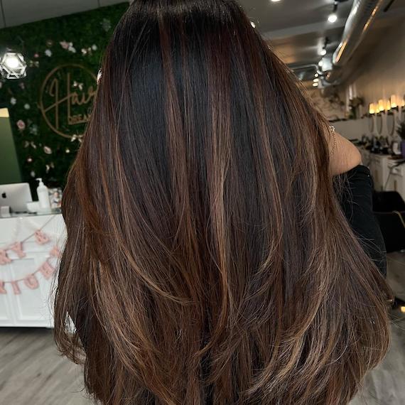 Dark chocolate brunette is the hot new hair colour trend