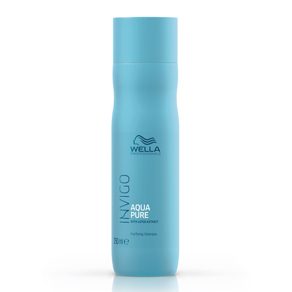 INVIGO Aqua Pure Purifying Shampoo on a white background.