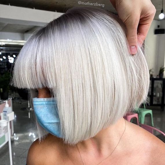 𝐍𝐇𝐒- Check out this Signature Deep U-Cut Hair Cut with Base Color Change  perfectly done by our Expert Hairstylist at LuckyOne Br