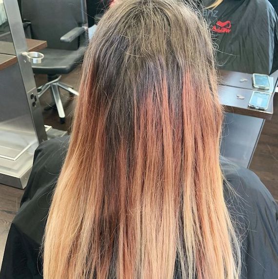 Color shop correction hair