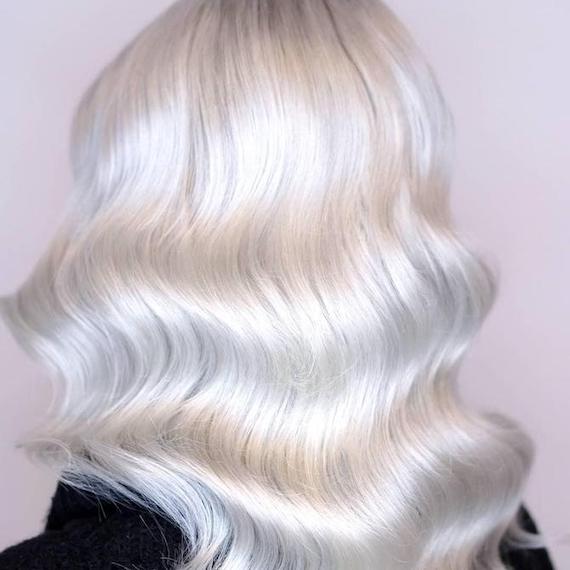 silver white hair dye