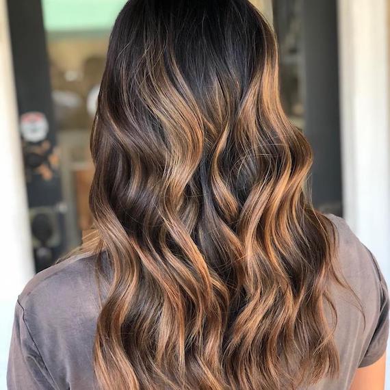 caramel highlights at home