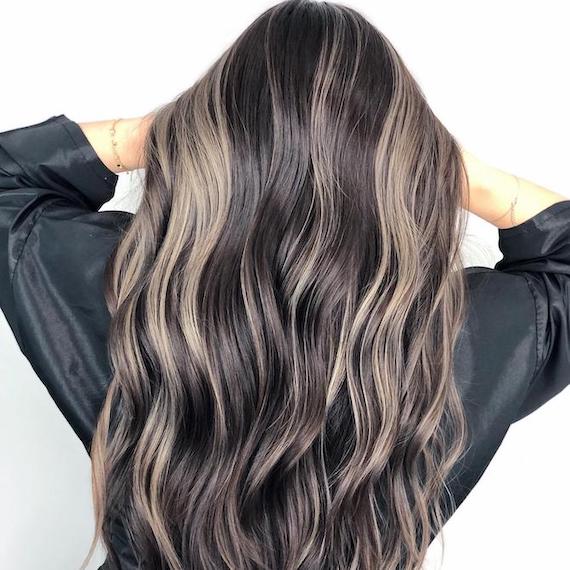 brown to gray ombre hair