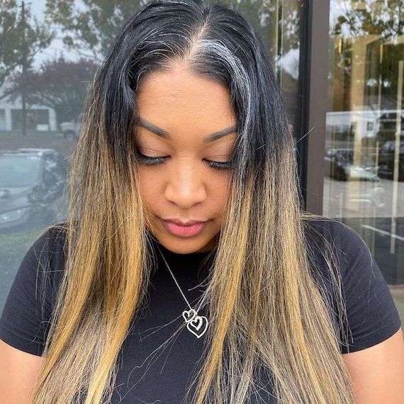 highlights for black straight hair