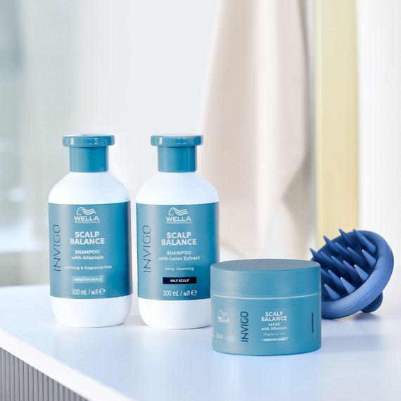 INVIGO Scalp Balance Sensitive Shampoo, Deep Cleansing Shampoo and Sensitive Mask.