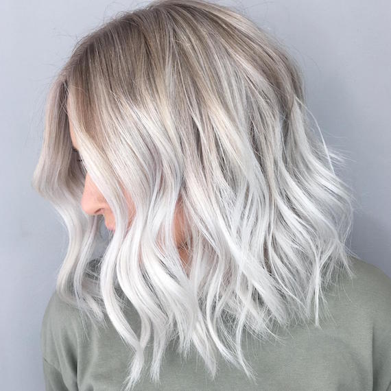 Icy on sale blonde balayage