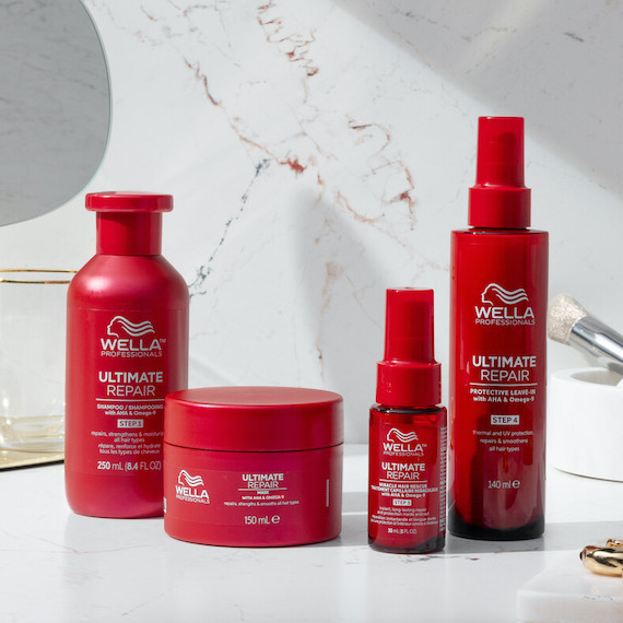 ULTIMATE REPAIR Shampoo, Mask, Miracle Hair Rescue and Protective Leave-In.  