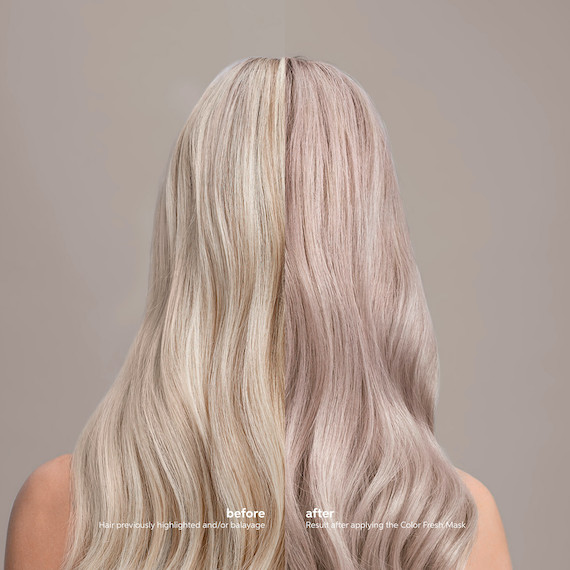 Before and after image of hair that’s been styled using EIMI Thermal Image mist by Wella Professionals