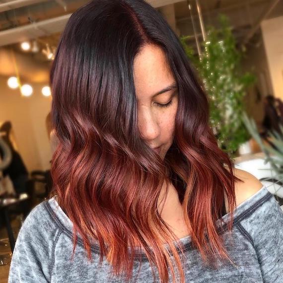 How to Create Red Ombre Hair