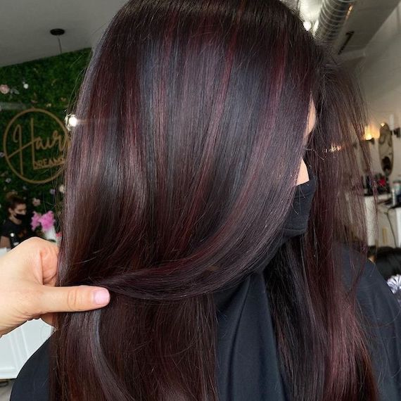 Red and Black Hair: Ombre, Balayage & Highlights