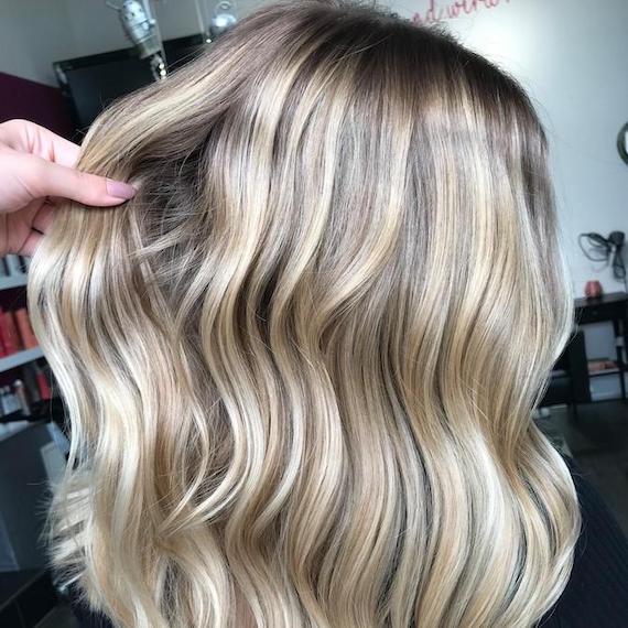 Bilder strähnen mit blond dunklen Frisuren Bilder: