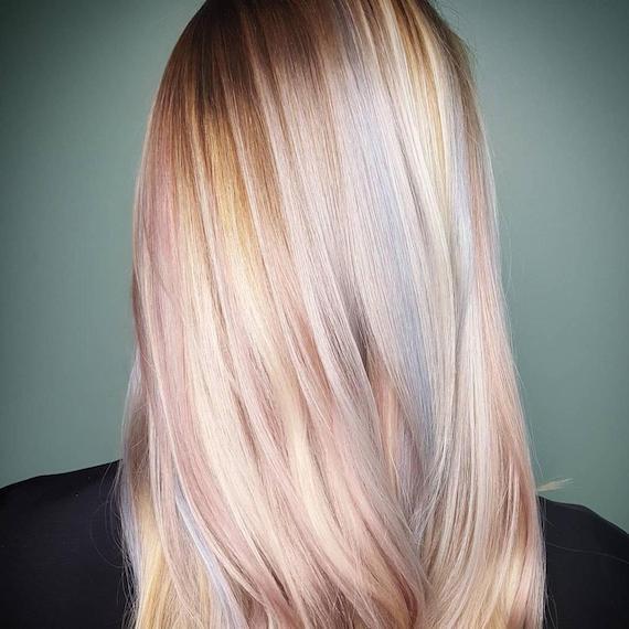 Made By Counterpoint Magazine Blonde Hair With Pale Pink Highlights