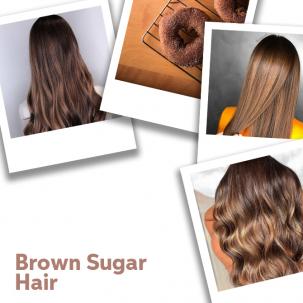 Close up of Brown Sugar Hair
