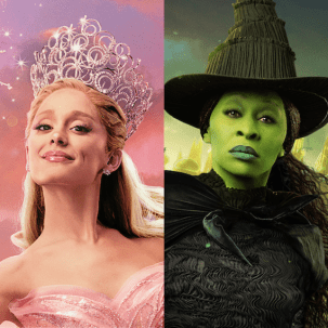 Glinda and Elphaba from the Wicked movie. 