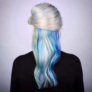 ICE BLONDE RAINBOW HAIR COLOR