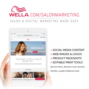 Ipad with Wella homepage