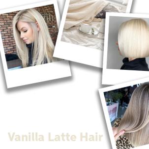 Nahaufnahme Vanilla-Latte-Look