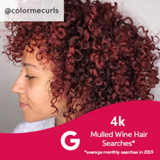 Mulled wine hair, created using Wella Professionals 
