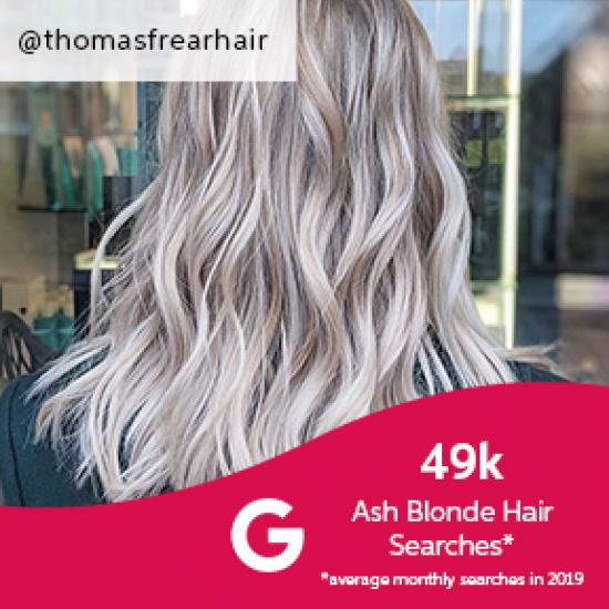 Wavy ash blonde hair, created using Wella Professionals