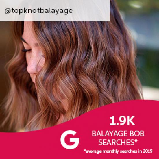 Side profile of woman with short, wavy, brown balayage bob, created using Wella Professionals.