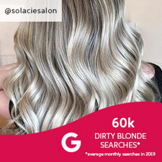 Back of woman’s head with dirty blonde hair, created using Wella Professionals.