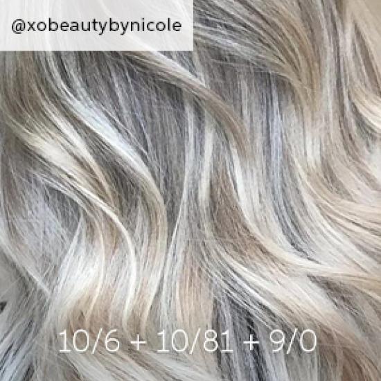 Close-up of wavy, dirty blonde hair, created using Wella Professionals.