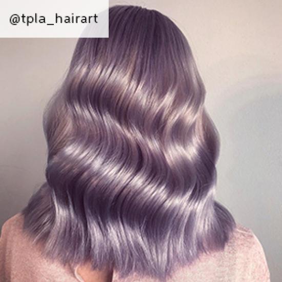 Image of purple Glass Hair, created using Wella Professionals