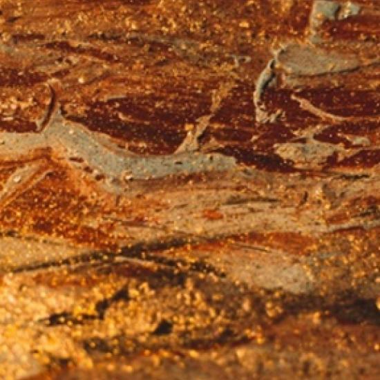 Close-up of honey coloured texture.