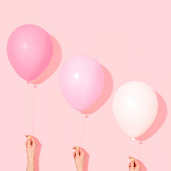 Pink balloons 