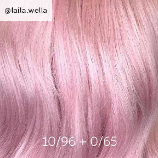 Pink hair, created using Wella Professionals