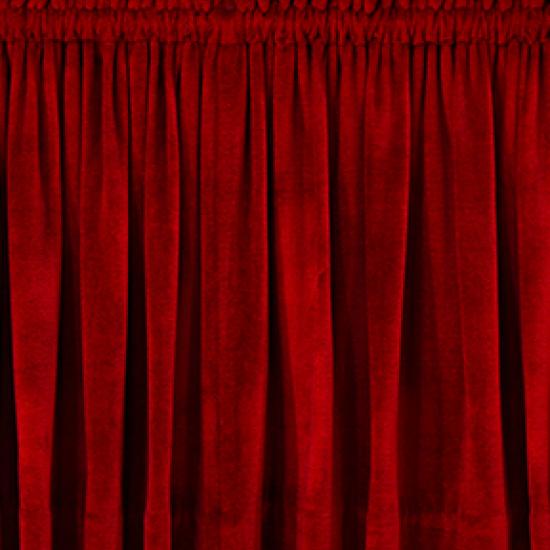 Red curtain