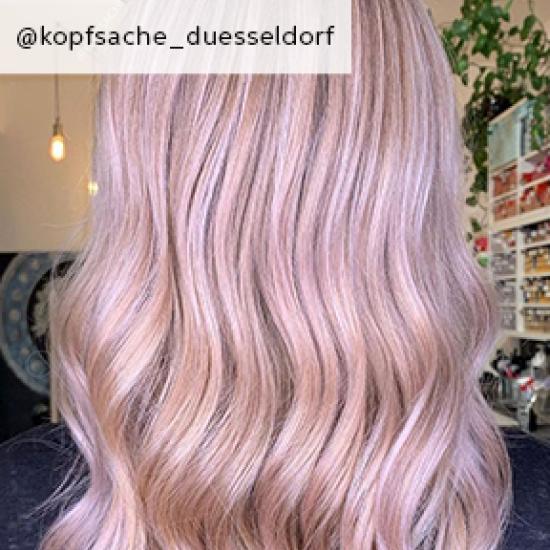 Image of cotton candy hair, created using Wella Professionals
