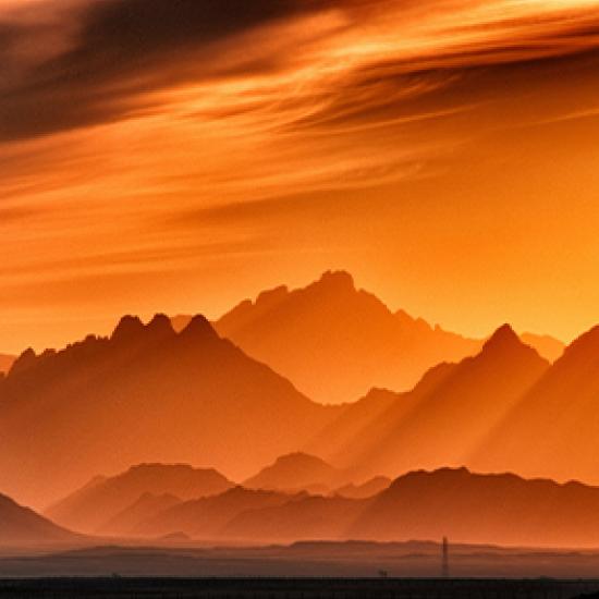 Image of orange desert scene 
