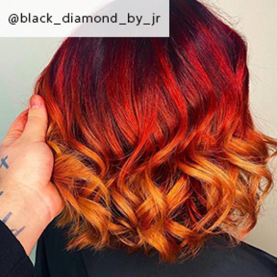 Image of red ombre hair 