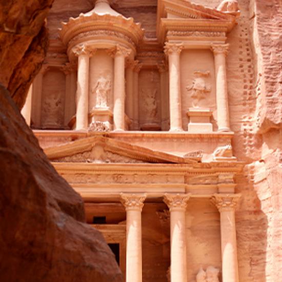 Ancient toffee colored building