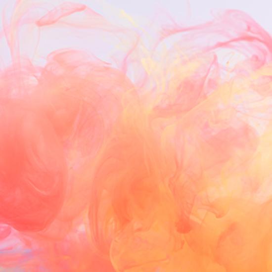 Merged orange and pink colours