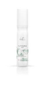 A small green and white bottle of NUTRICURLS Milky Waves leave-in nourishing curl spray