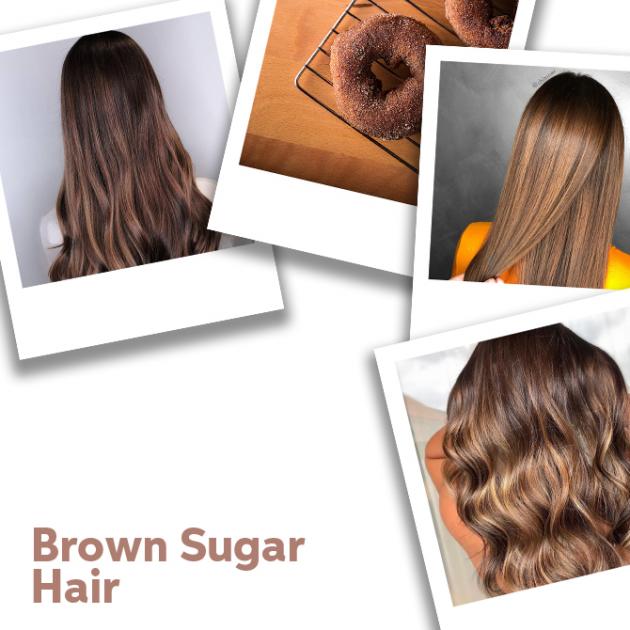 Close up of Brown Sugar Hair