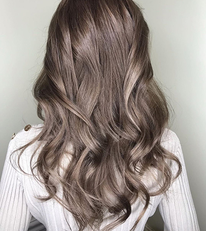 Opal ash brown, created using Wella Professionals