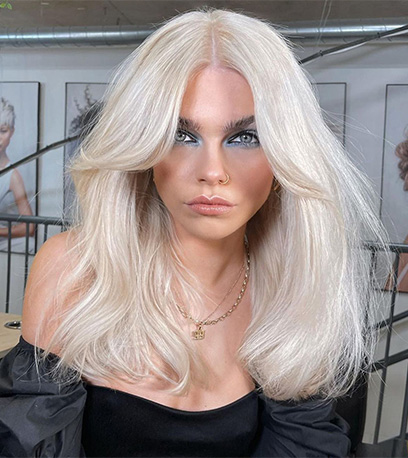 Image of Blondor Blonde Hair, created using Wella Professionals