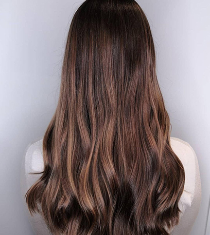 Image of gorgeous Brown Sugar Hair, created using Wella Professionals